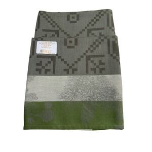 Le Jacquard Francais NEW Napkins Two Green Sous La Neige Primrose Bordier  23x23